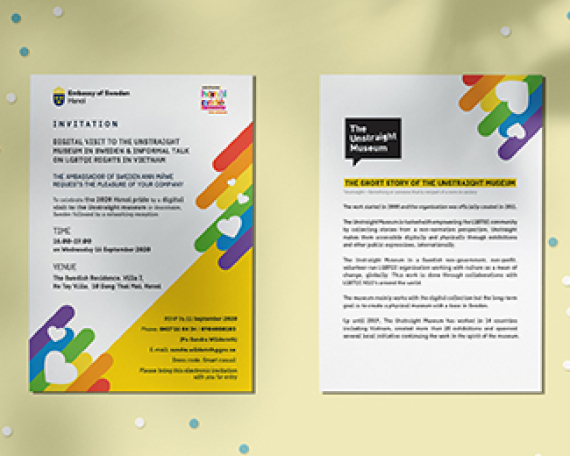 Embassy of Sweden – LGBT invitation card